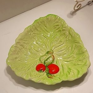 💣Leafy Cottagecore/Fairycore Carlton ware leaf platter Ca